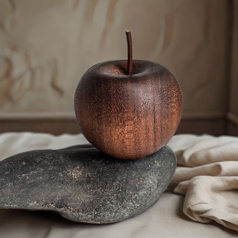 Home Bathroom Decor - 1 STKS Houten Appelvormige Essentiële Olie