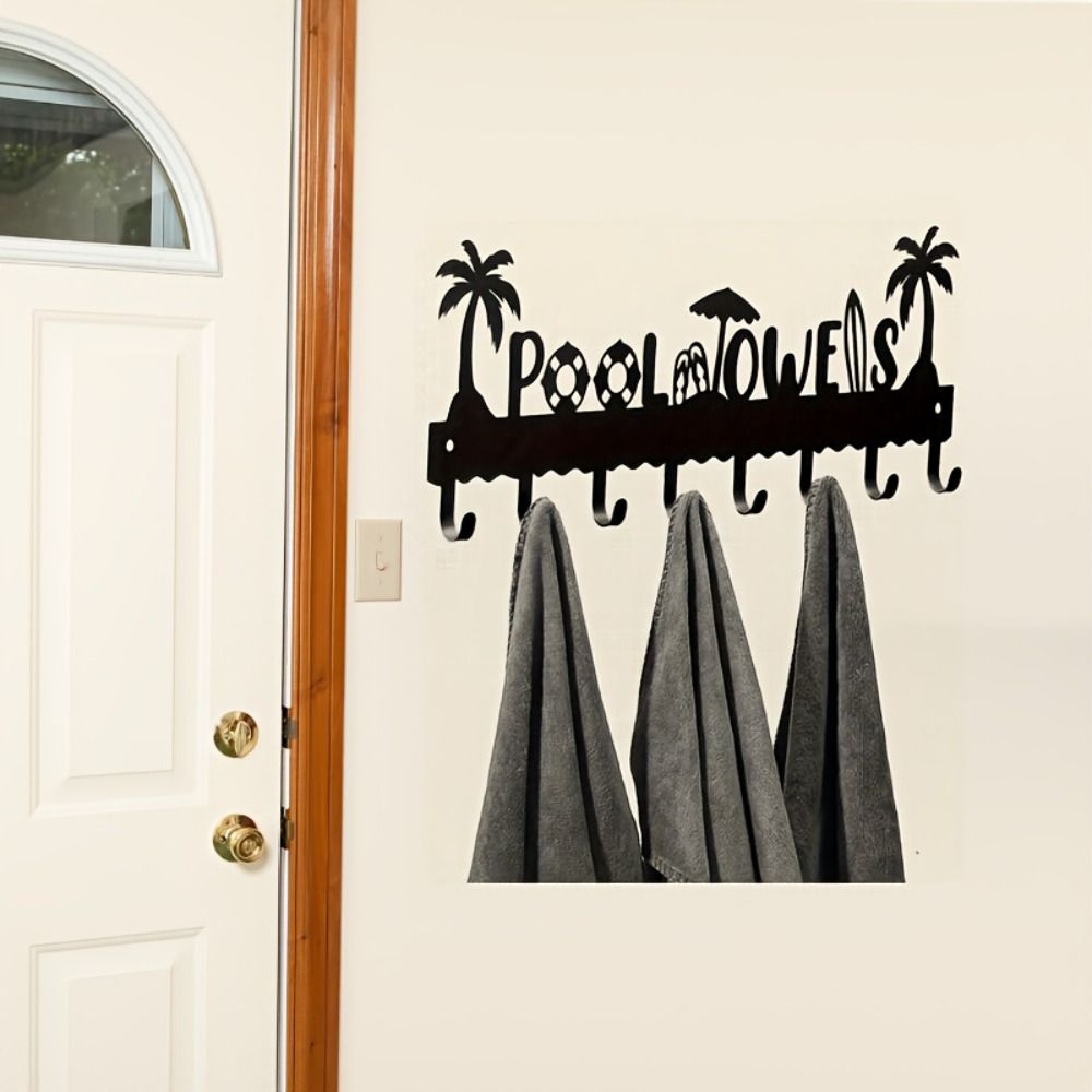 Multifunctionele metalen wandh - Home Bathroom Door Signs recensie en prijs