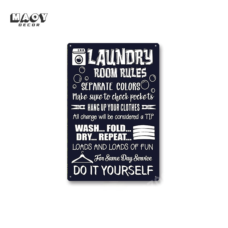 Slogan Metalen Tin Bord Wasrui - Home Bathroom Decor recensie en prijs