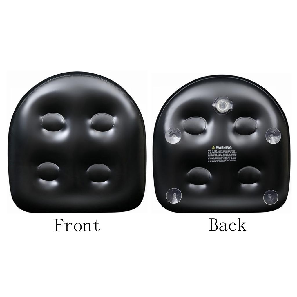 Zwart PVC Spa Booster Seat Zac - Bathtub Pillow Inflatable recensie en prijs
