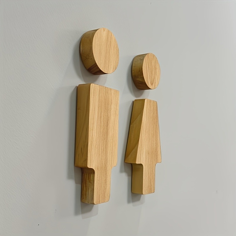 2 stuks houten badkamerbord vo - Home Bathroom Door Signs recensie en prijs