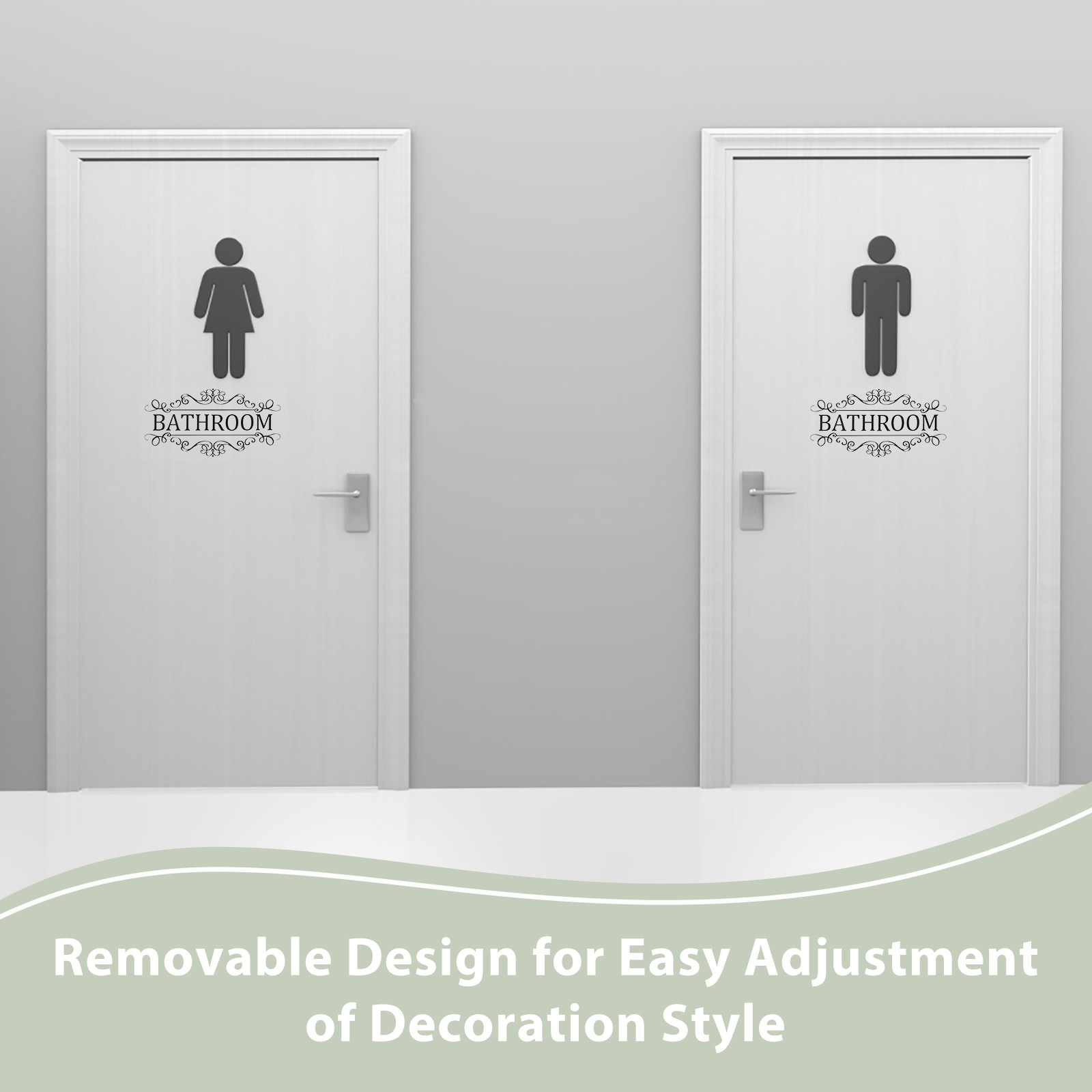 Afneembare waterdichte badkame - Home Bathroom Door Signs recensie en prijs