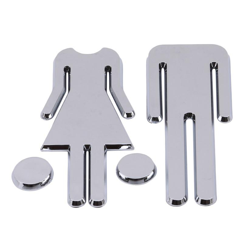 3d Acryl Spiegel Wc Deur Teken - Home Bathroom Door Signs recensie en prijs