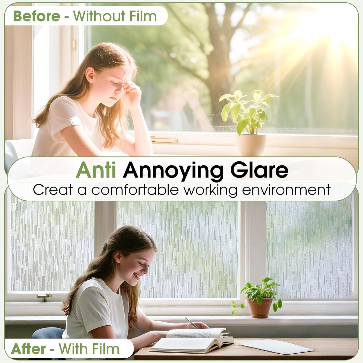 Matglas Privacyfolie, Zelfklev - Home Bathroom Window Tint recensie en prijs