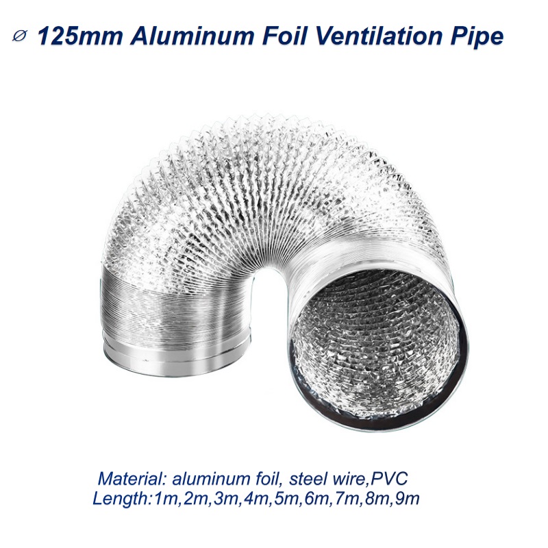 125Mm Aluminiumfolie Ventilati - Home Bathroom Ventilation recensie en prijs
