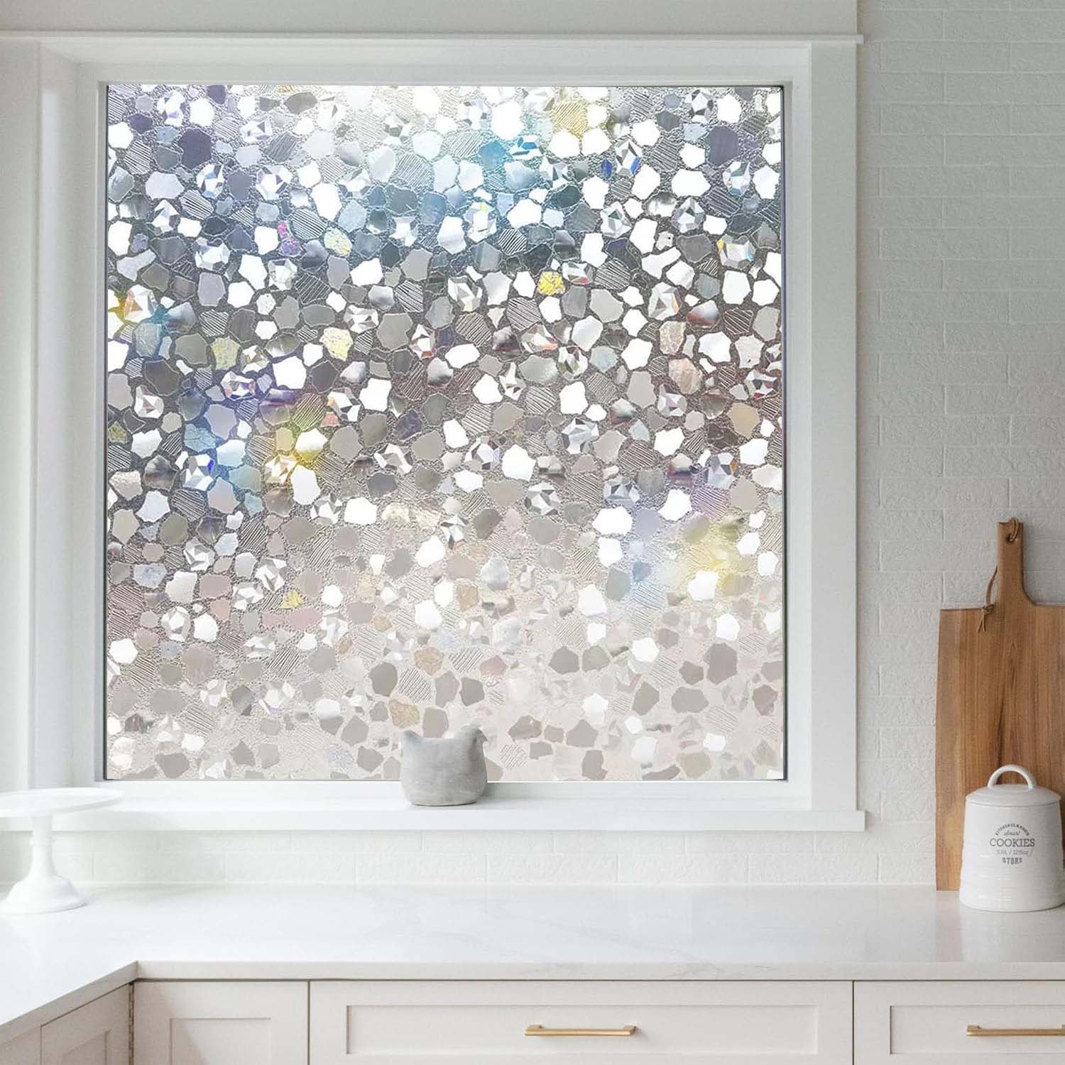 Gefrosted glazen raamsticker,  - Home Bathroom Window Tint recensie en prijs